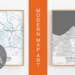 Modern Map Art