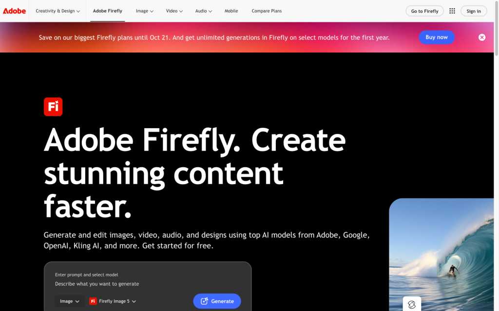 Adobe Firefly product image