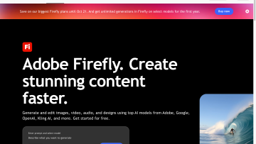 Adobe Firefly product preview