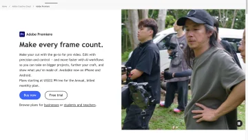 Adobe Premiere product preview