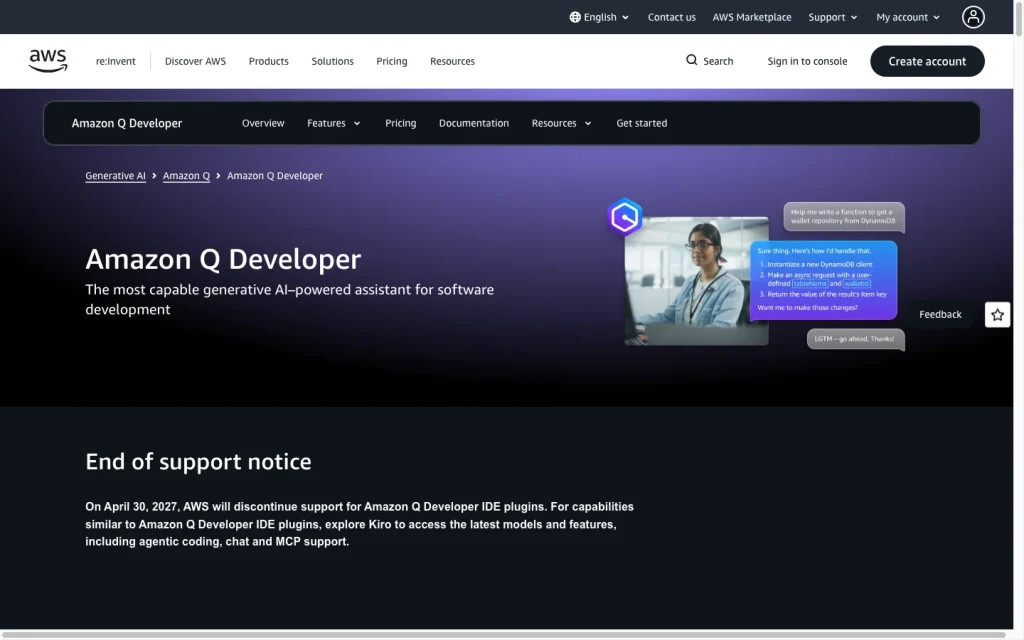 Amazon Q Developer product image