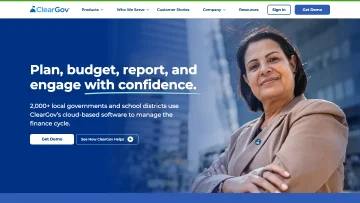 ClearGov website screenshot