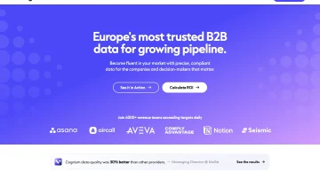 Cognism website screenshot