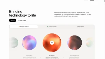 ElevenLabs product preview