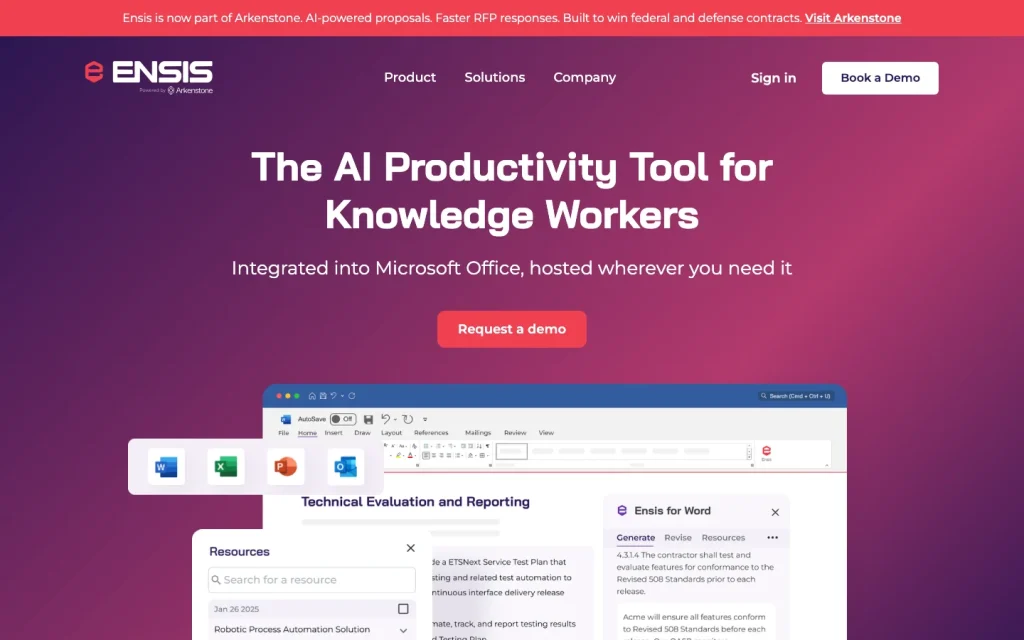 Ensis AI product image