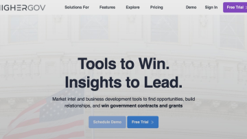 HigherGov product preview