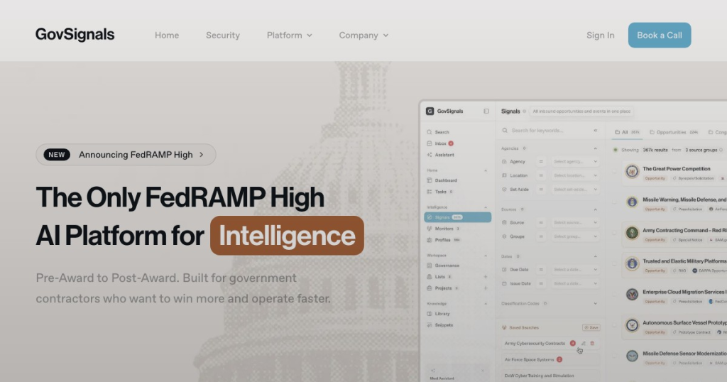 GovSignals product image