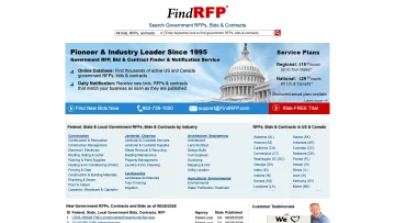 FindRFP product preview