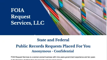 FOIA Request Services product preview