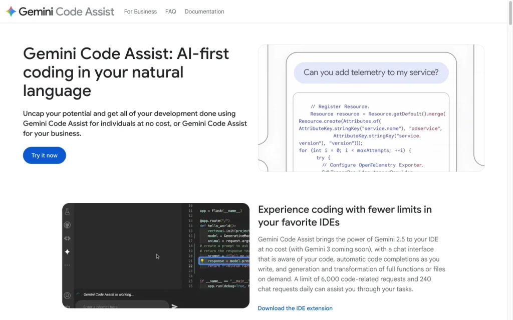 Gemini Code Assist product image