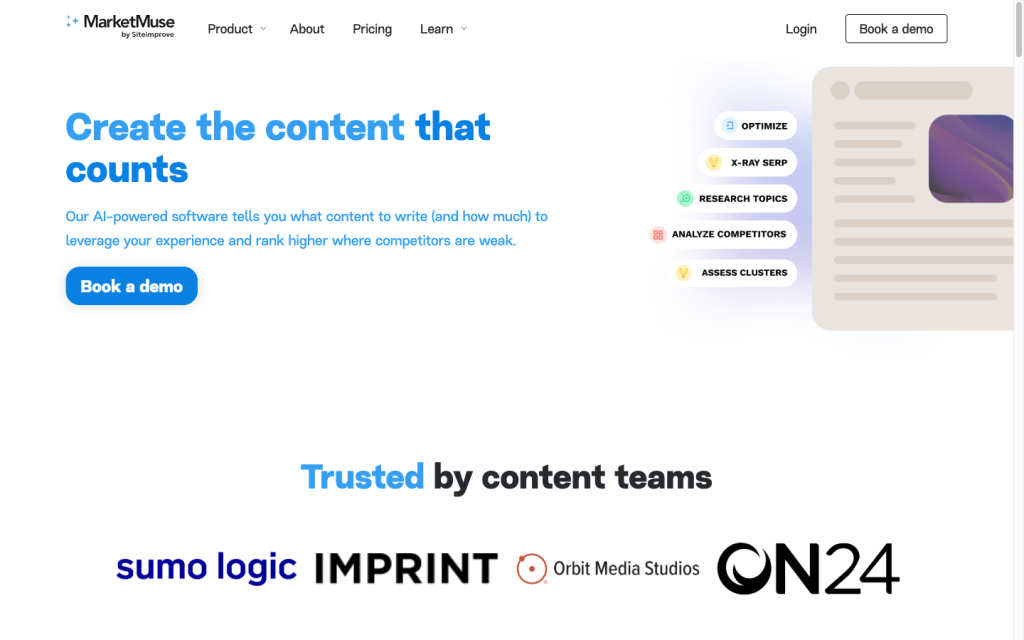 MarketMuse product image