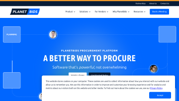 PlanetBids product preview