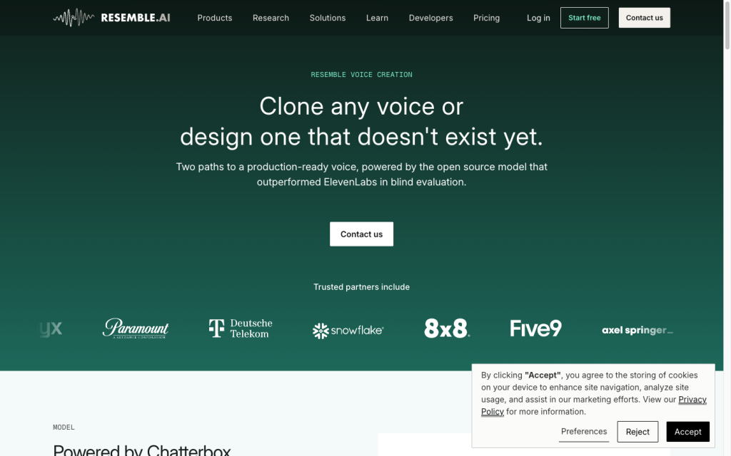 Resemble AI product image