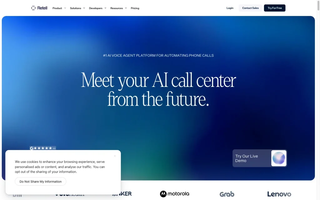 Retell AI product image