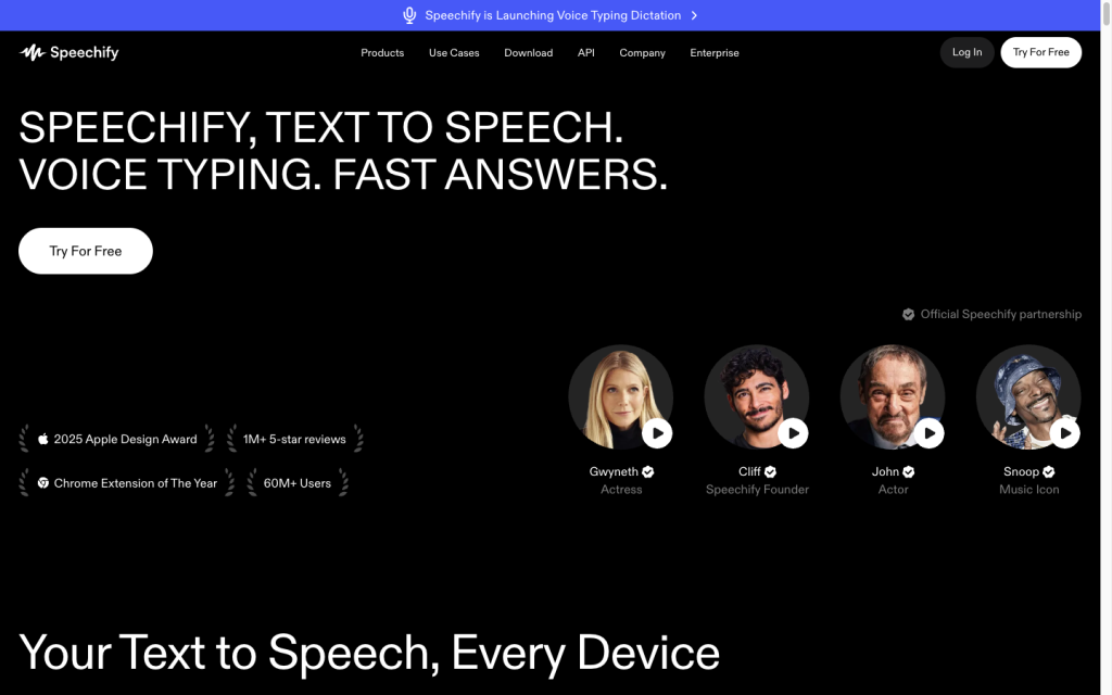 Speechify product image